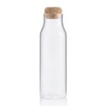 Glass Water Bottle With Cork Lid Business Gifting