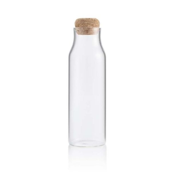 Glass Water Bottle With Cork Lid Business Gifting