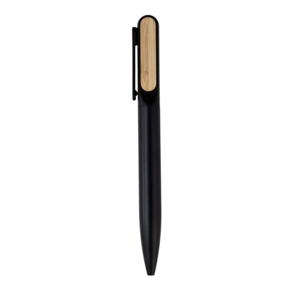 metal pen with bamboo clip on top corporate gifts