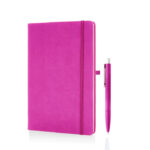 notebook with a pen business branding gift