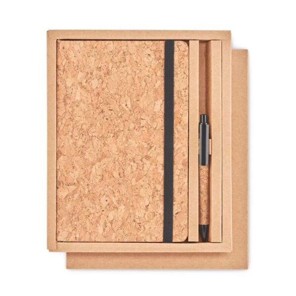 Cork notebook with Pen for Client