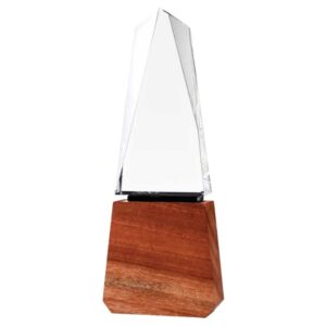 Office Corporate Gifts Wooden Crystal Trophy