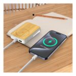 Bamboo magnetic power bank Kodori 10,000 mAh