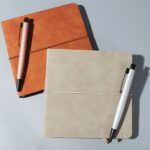 A6 PU Leather Notebook with matching elastic closure